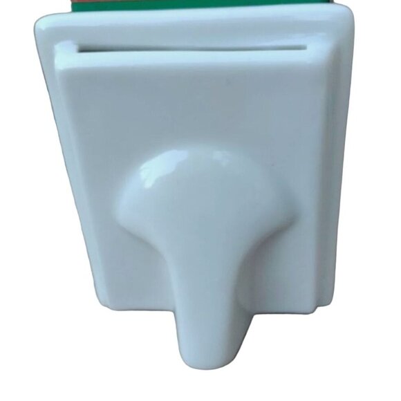 Ceramic Holiday Picture Frame With Santa & Holly Design Festive Decor - Picture 3 of 11